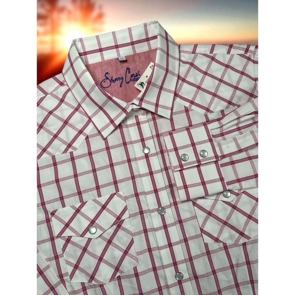 Sherry Cervi Resistol Western Plaid Pearl Snap Shirt Womens XL NEW Cowgirl Rodeo - Picture 1 of 12
